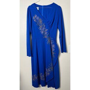 SHAHEEN 50'S 60'S HAWAIIAN FLORAL PAINT DRESS 6